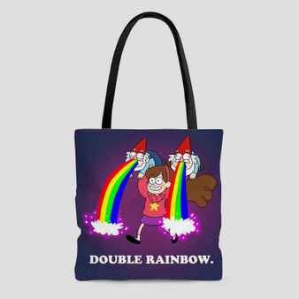 Double Rainbow Gravity Falls Tote Bag AOP With Cotton Handle