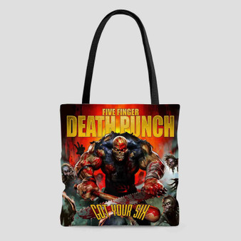 Five Finger Death Punch Products Tote Bag AOP With Cotton Handle