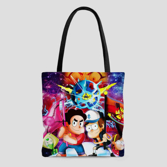 Gravity Falls and Steven Universe Tote Bag AOP With Cotton Handle