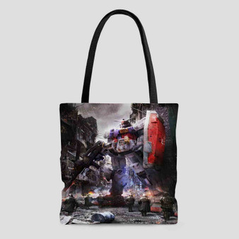 Gundam Guy Tote Bag AOP With Cotton Handle