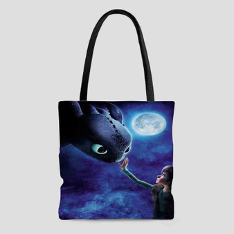 Hiccup and Toothless Tote Bag AOP With Cotton Handle