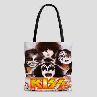 Kiss Band Music Tote Bag AOP With Cotton Handle