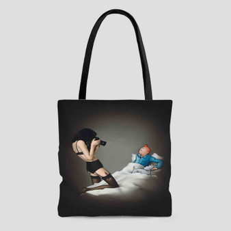 Tin Tin Sexual Tote Bag AOP With Cotton Handle