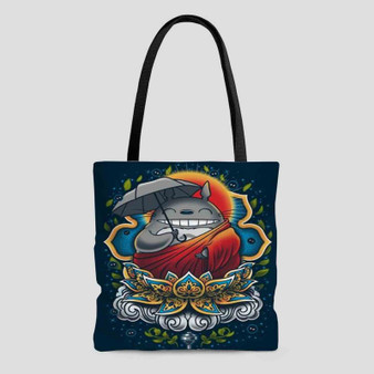 Totoro Budha Tote Bag AOP With Cotton Handle