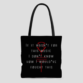 Twenty One Pilots Quotes Tote Bag AOP With Cotton Handle