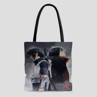 Uchiha Sasuke and Itachi Naruto Shippuden Tote Bag AOP With Cotton Handle