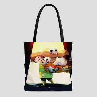 Zelda Undertale Tote Bag AOP With Cotton Handle