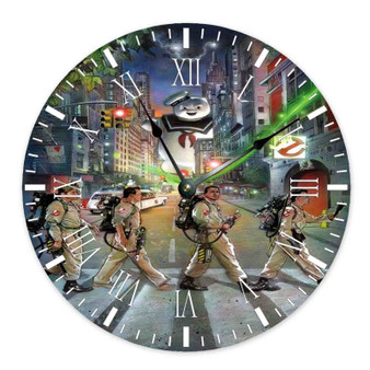 Ghostbusters Abbey Road Wall Clock Round Non-ticking Wooden