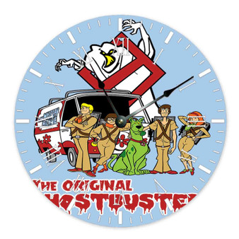 Ghostbusters Scooby Doo Wall Clock Round Non-ticking Wooden
