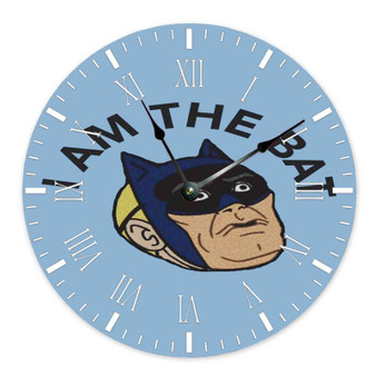 Hank Venture I Am The Bat Venture Bros Wall Clock Round Non-ticking Wooden