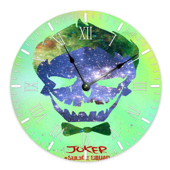 Joker Galaxy Suicide Squad Wall Clock Round Non-ticking Wooden
