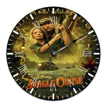 Jungle Cruise Wall Clock Round Non-ticking Wooden