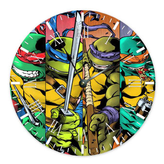 Teenage Mutant Ninja Turtles Products Wall Clock Round Non-ticking Wooden