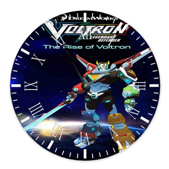 Voltron Legendary Defender The Rise of Voltron Wall Clock Round Non-ticking Wooden