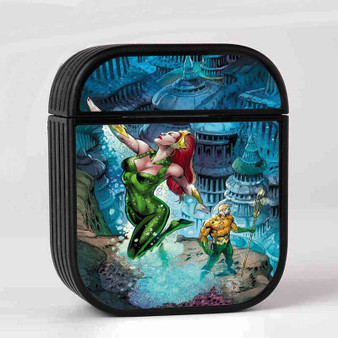 Aquaman and Mera DC Comics Custom AirPods Case Cover Sublimation Hard Durable Plastic Glossy