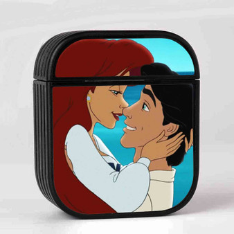 Ariel and Eric Love Disney Custom AirPods Case Cover Sublimation Hard Durable Plastic Glossy