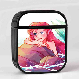 Ariel Disney The Little Mermaid Custom AirPods Case Cover Sublimation Hard Durable Plastic Glossy