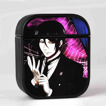 Black Butler New Custom AirPods Case Cover Sublimation Hard Durable Plastic Glossy