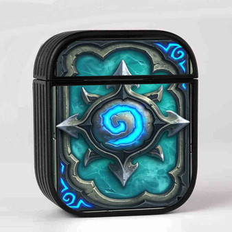 Card Back Hearthstone Heroes of Warcraft Custom AirPods Case Cover Sublimation Hard Durable Plastic Glossy