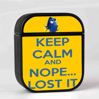 Dory Keep Calm and Nope Lost It Custom AirPods Case Cover Sublimation Hard Durable Plastic Glossy
