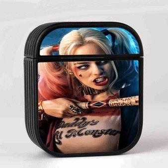 Harley Quinn Suicide Squad Movie Custom AirPods Case Cover Sublimation Hard Durable Plastic Glossy