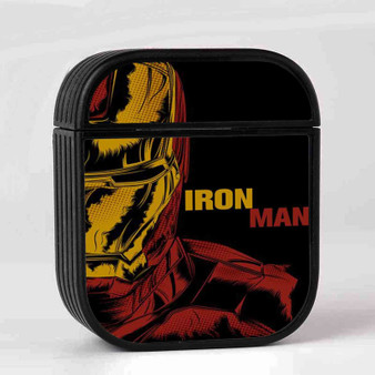 Iron Man Marvel Custom AirPods Case Cover Sublimation Hard Durable Plastic Glossy