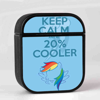 Keep Calm and Be Cooler My Little Pony Custom AirPods Case Cover Sublimation Hard Durable Plastic Glossy