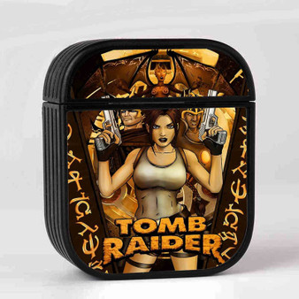 Lara Croft Tomb Raider Art Custom AirPods Case Cover Sublimation Hard Durable Plastic Glossy