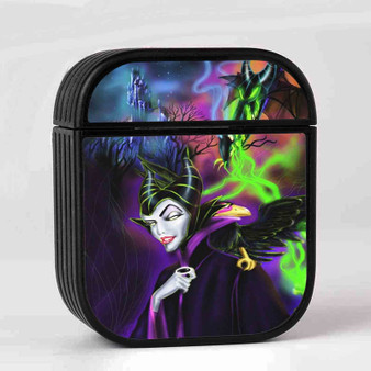 Maleficent Art Custom AirPods Case Cover Sublimation Hard Durable Plastic Glossy