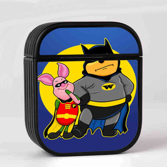 Pooh and Piglet Batman Robin Custom AirPods Case Cover Sublimation Hard Durable Plastic Glossy