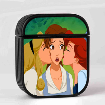 Princess Aurora Ariel and Belle Disney Custom AirPods Case Cover Sublimation Hard Durable Plastic Glossy