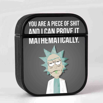 Rick and Morty Quotes Custom AirPods Case Cover Sublimation Hard Durable Plastic Glossy