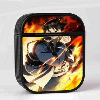 Roy Mustang Fullmetal Alchemist Brotherhood Custom AirPods Case Cover Sublimation Hard Durable Plastic Glossy