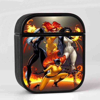 Sexy Marvel Villains Custom AirPods Case Cover Sublimation Hard Durable Plastic Glossy