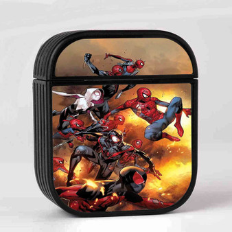 Spiderman Universe Custom AirPods Case Cover Sublimation Hard Durable Plastic Glossy