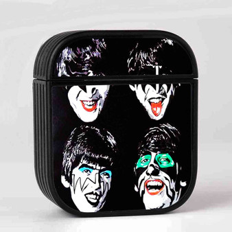 The Beatles Kiss Band Face Custom AirPods Case Cover Sublimation Hard Durable Plastic Glossy