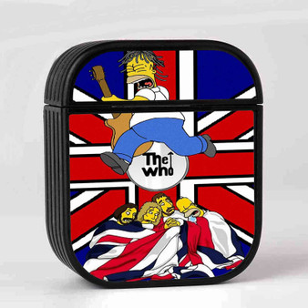 The Who Simpsons Custom AirPods Case Cover Sublimation Hard Durable Plastic Glossy