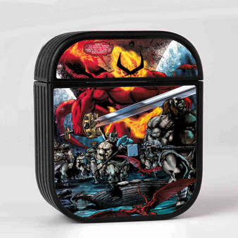 Thor Ragnarok Comic Custom AirPods Case Cover Sublimation Hard Durable Plastic Glossy