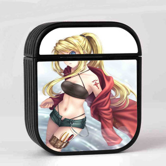 Winry Rockbell Fullmetal Alchemist Brotherhood Art Custom AirPods Case Cover Sublimation Hard Durable Plastic Glossy