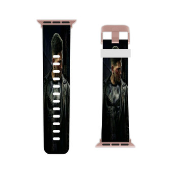 Frank Castle Punisher Custom Apple Watch Band Professional Grade Thermo Elastomer Replacement Straps