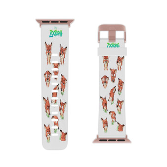 Nick Wilde Face Collage Zootopia Custom Apple Watch Band Professional Grade Thermo Elastomer Replacement Straps