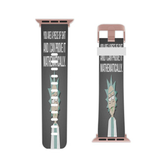 Rick and Morty Quotes Custom Apple Watch Band Professional Grade Thermo Elastomer Replacement Straps