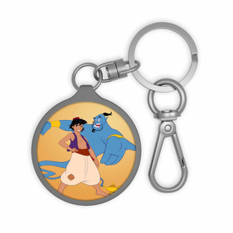 Aladdin and the Genie Disney Custom Keyring Tag Keychain Acrylic With TPU Cover