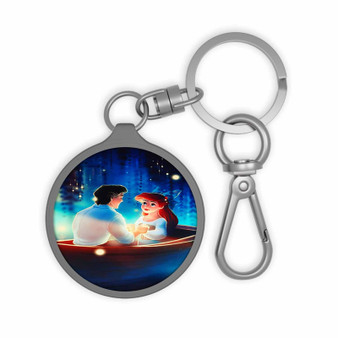 Ariel and Eric Disney Custom Keyring Tag Keychain Acrylic With TPU Cover