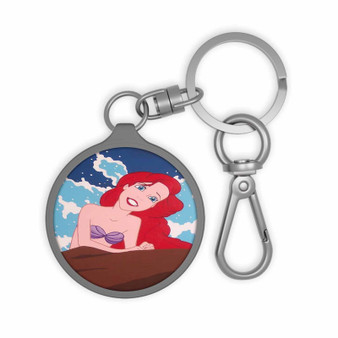 Ariel The Little Mermaid Disney Arts Custom Keyring Tag Keychain Acrylic With TPU Cover