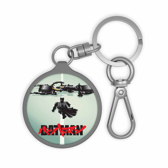 Batman With Motorcycle Custom Keyring Tag Keychain Acrylic With TPU Cover
