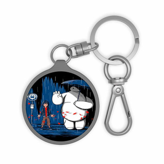 Baymax Big Hero Totoro Custom Keyring Tag Keychain Acrylic With TPU Cover