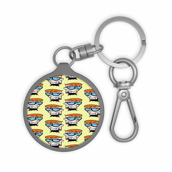 Dexters Laboratory Collage Custom Keyring Tag Keychain Acrylic With TPU Cover