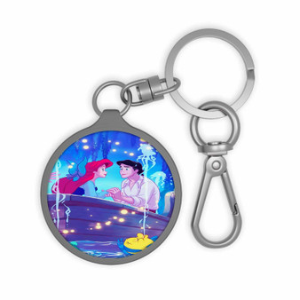 Disney Ariel and Eric The Little Mermaid Custom Keyring Tag Keychain Acrylic With TPU Cover