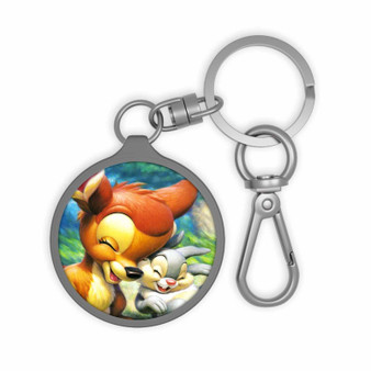 Disney Bambi and Thumper Custom Keyring Tag Keychain Acrylic With TPU Cover